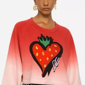 Dolce & GabbanaStrawberry-Print Jersey Sweatshirt